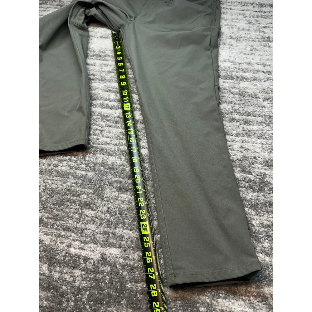 Lululemon Commission Pant Men 32 Green Slim Fit Warpstreme Chino Trousers